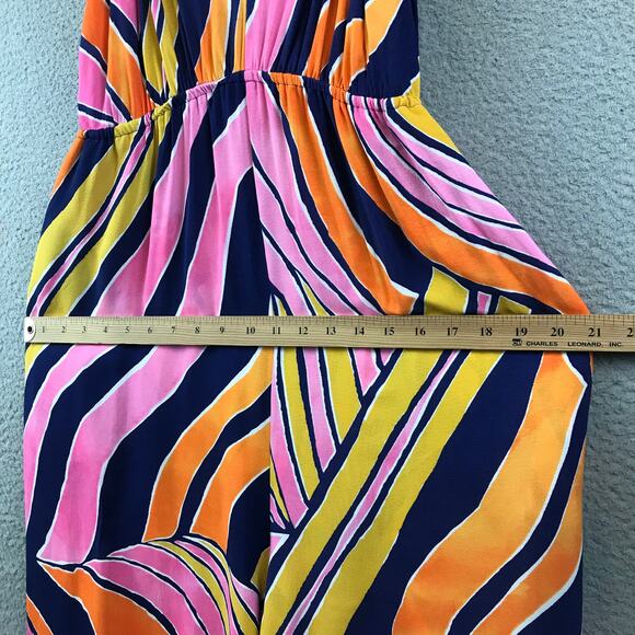 Anthropologie Maeve Finley Wide Leg Colorful Jumpsuit Size 10 - Picture 5 of 11